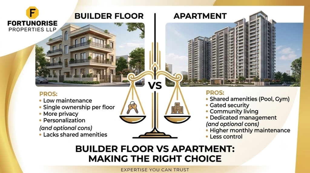 Builder Floor vs Apartment in Bahadurgarh