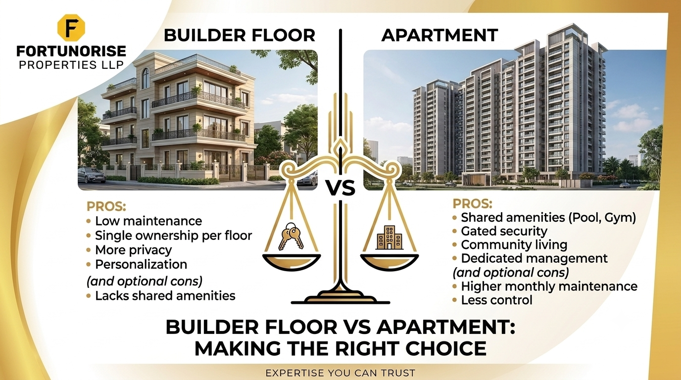 Builder Floor vs Apartment in Bahadurgarh